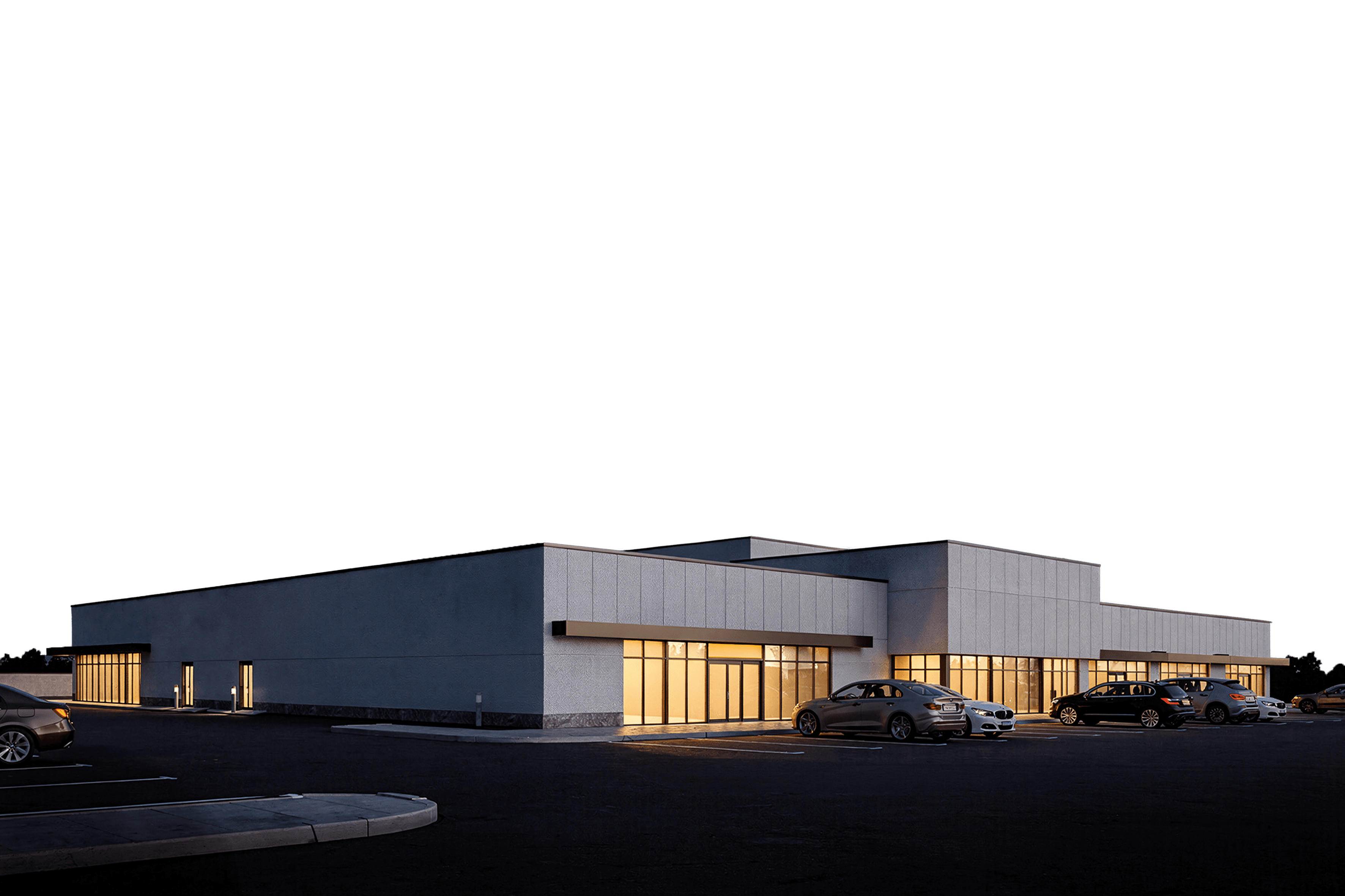 Nowoczesny budynek komercyjny Domu Inwestycyjnego Rentiers